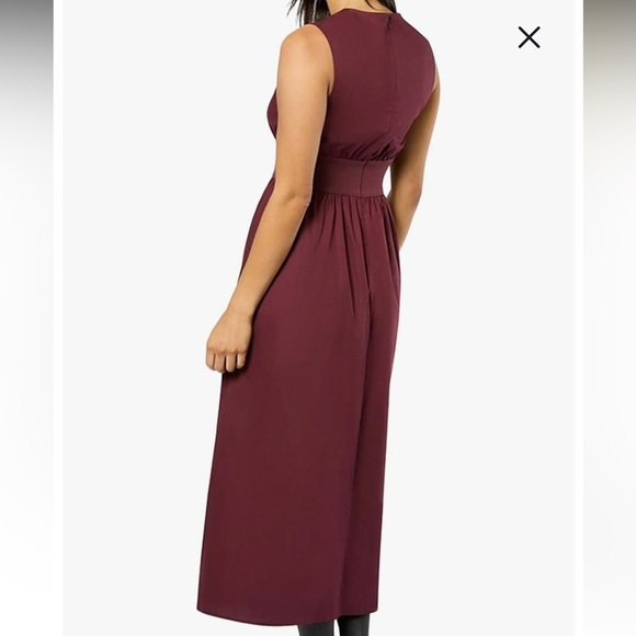 WEWOREWHAT Keyhole Midi Dress in Eggplant Size Small - Picture 6 of 12